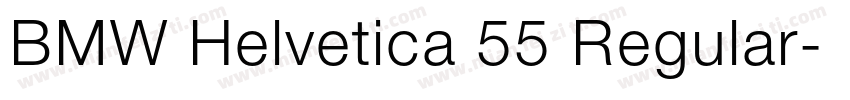 BMW Helvetica 55 Regular字体转换